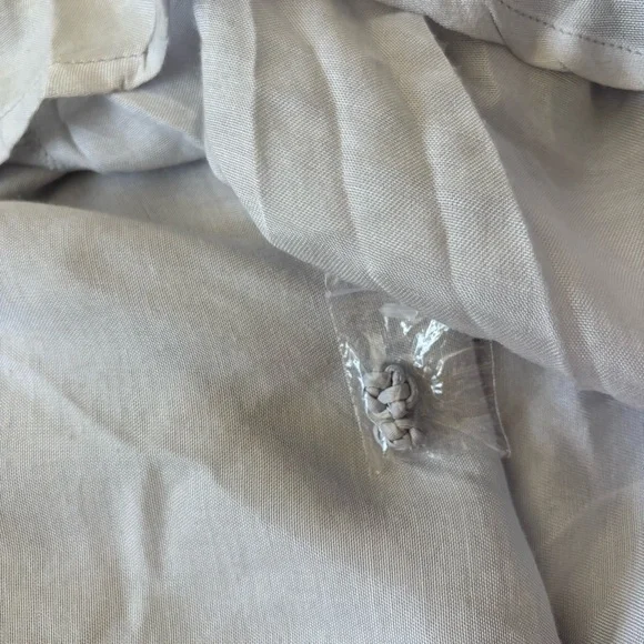 SUE SARTOR Light Blue Maxi Dress with Belt and Flutter Short Sleeves XS Feminine - Picture 7 of 8